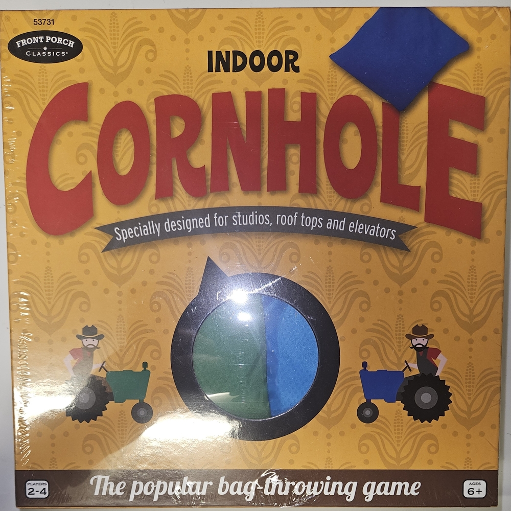 Indoor Cornhole Game - Blue and Green